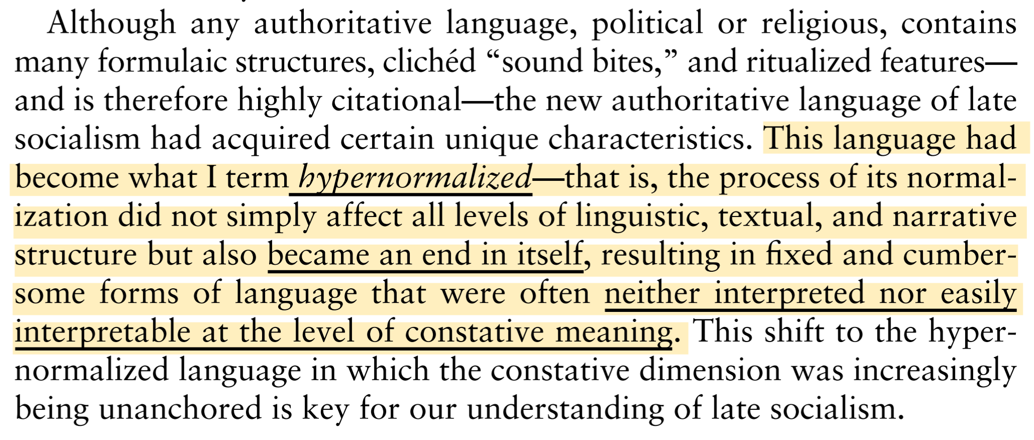 Hypernormaliation quote - Yurchak p.50 1.png